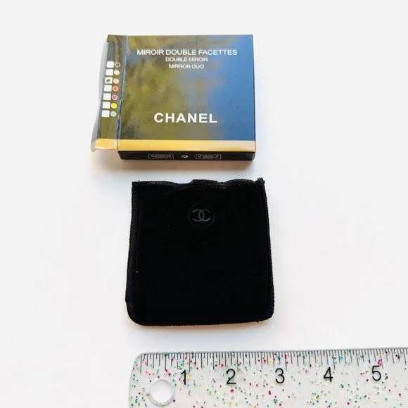 3888 CHANEL DOUBLE MIRROR MAKEUP MIRROR COMPACT - Picture 4 of 7